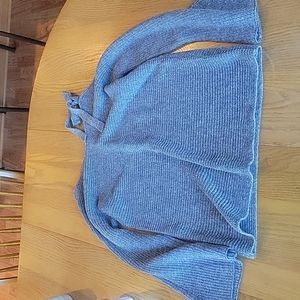ELLE sweater, size small, open shoulder with tie